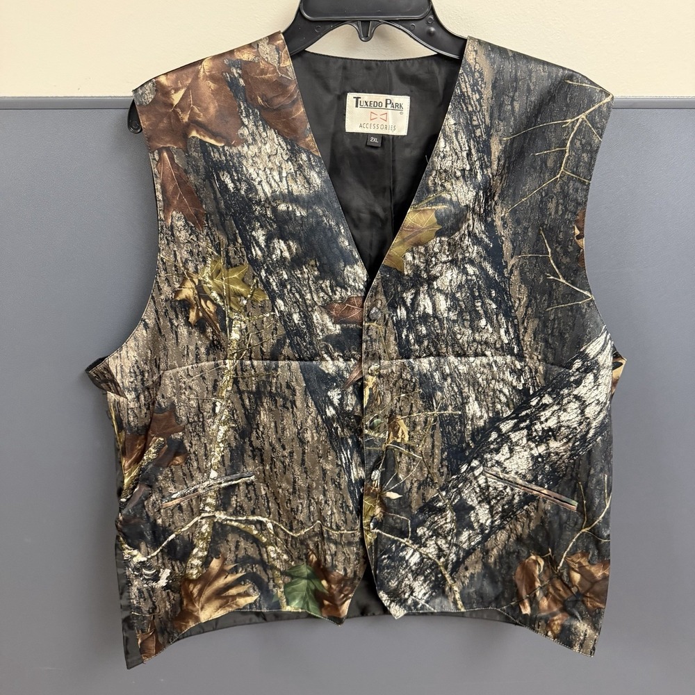 Tuxedo Park Camouflage Vest & Tie with Neck Tie 2xl Country‎ Camo Formal